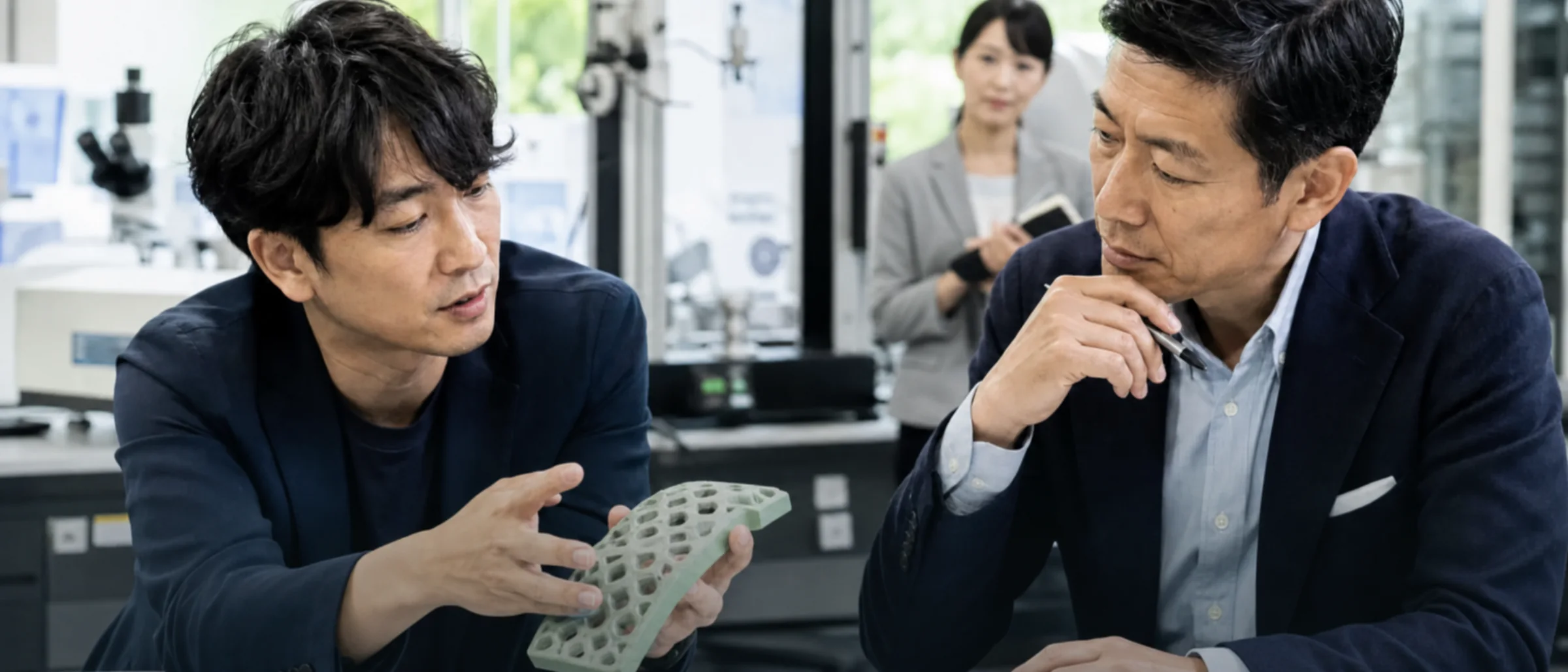 研究者と経営人材の対話写真